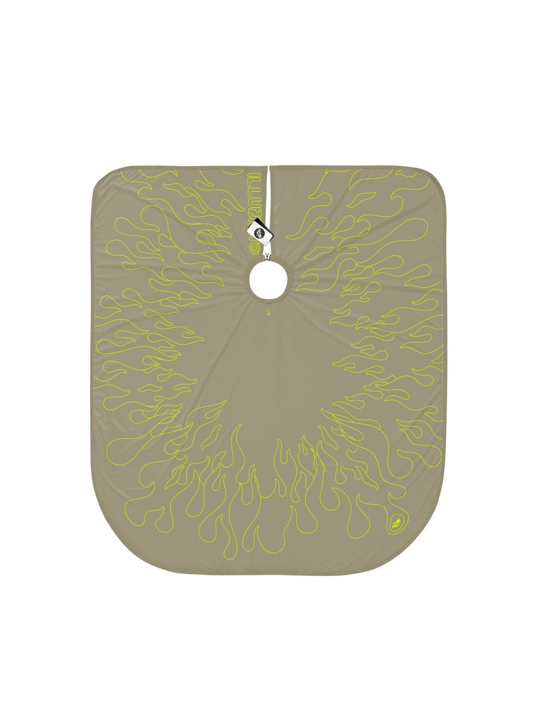 ILLUZIEN Light Olive/Volt Outline Flames PRO Cape