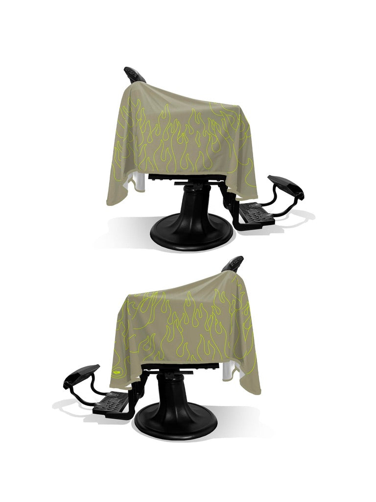 ILLUZIEN Light Olive/Volt Outline Flames PRO Cape