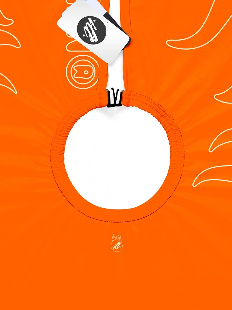 Illuzien Orange/Sail Outline Flames PRO Cape