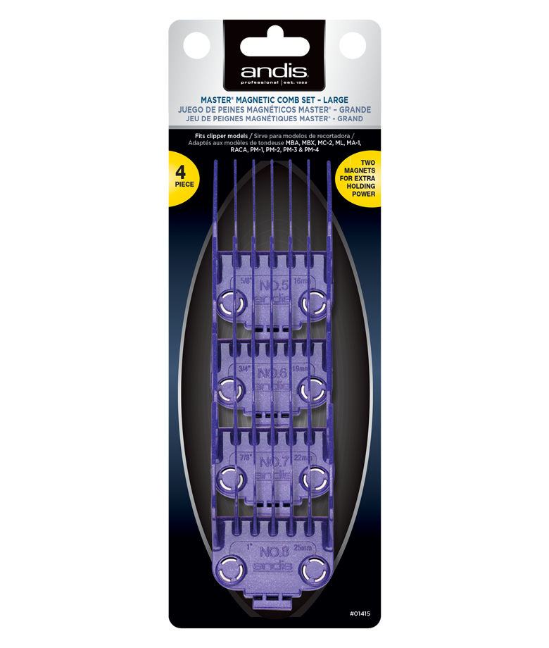 Andis Master Dual Magnet Large 4-Comb Set