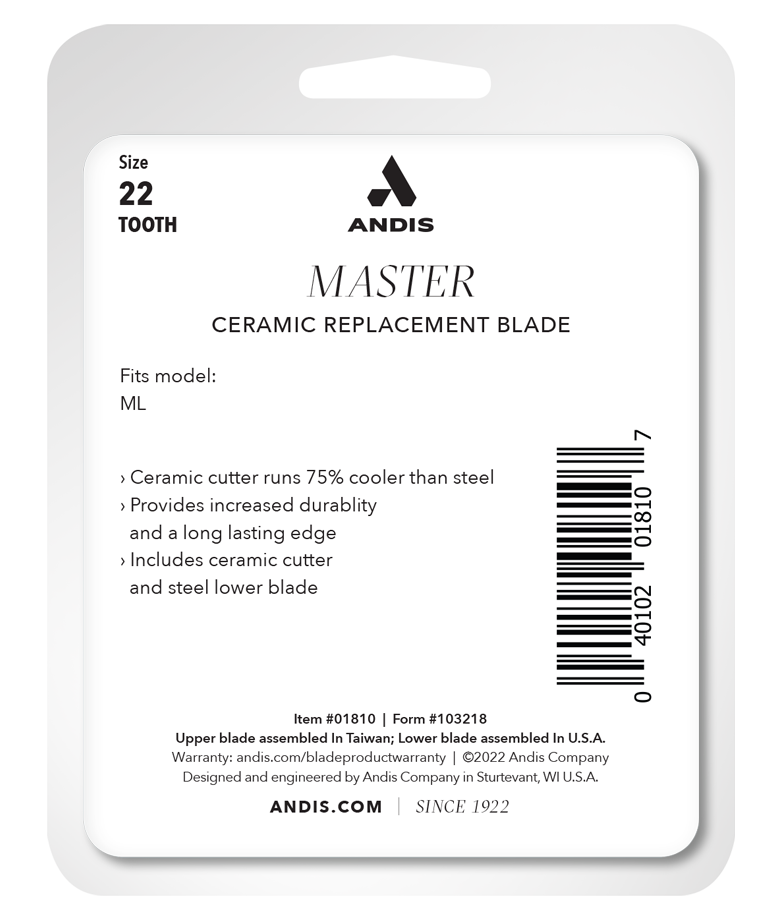 Andis Master Ceramic Replacement Blade