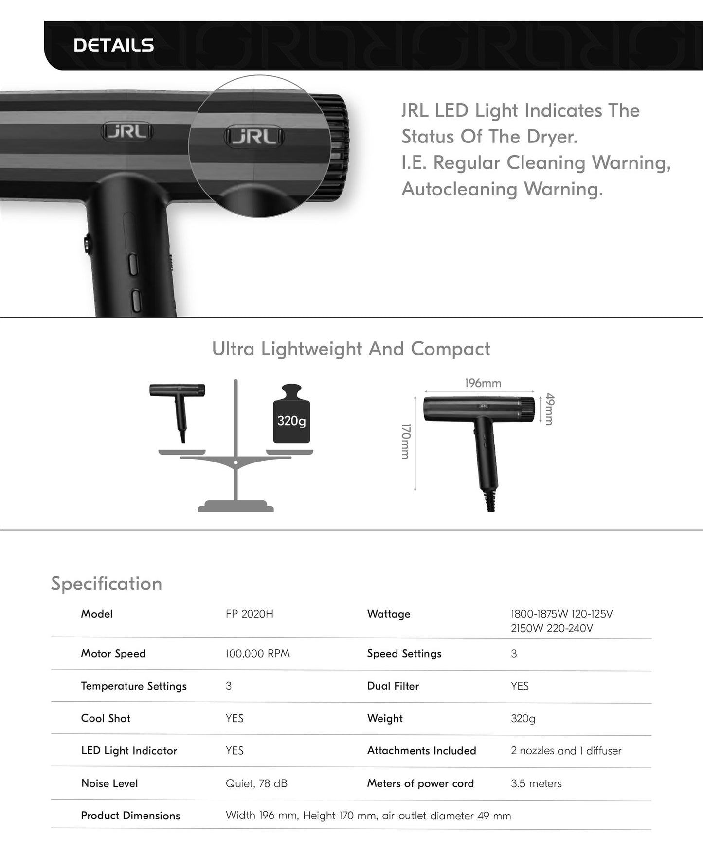 Jrl Forte Blow Dryer