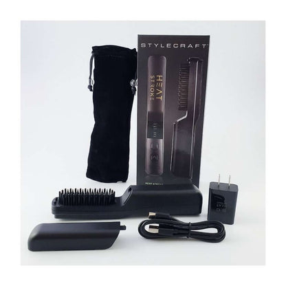 Heat Stroke- Cordless Beard and Hair Styling Brush