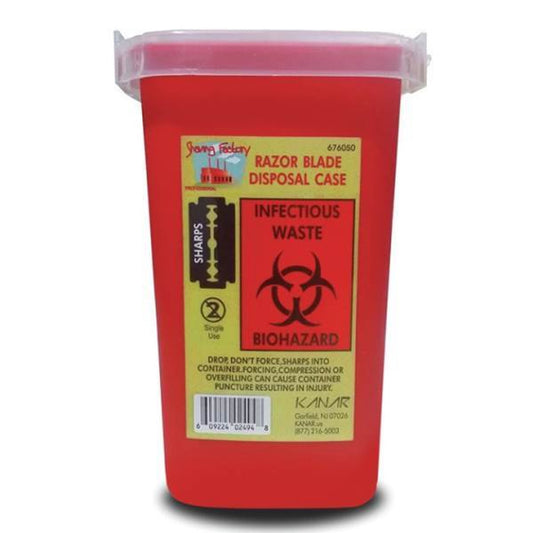 Razor Blade Disposal Container - Red