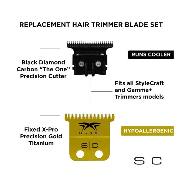 Style Craft The One Precision Gold Trimmer Blade