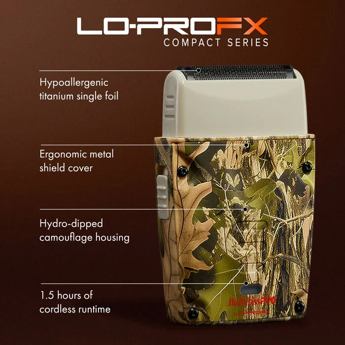 BaBylissPRO Camo Lo-PROFX Compact Single Foil Shaver