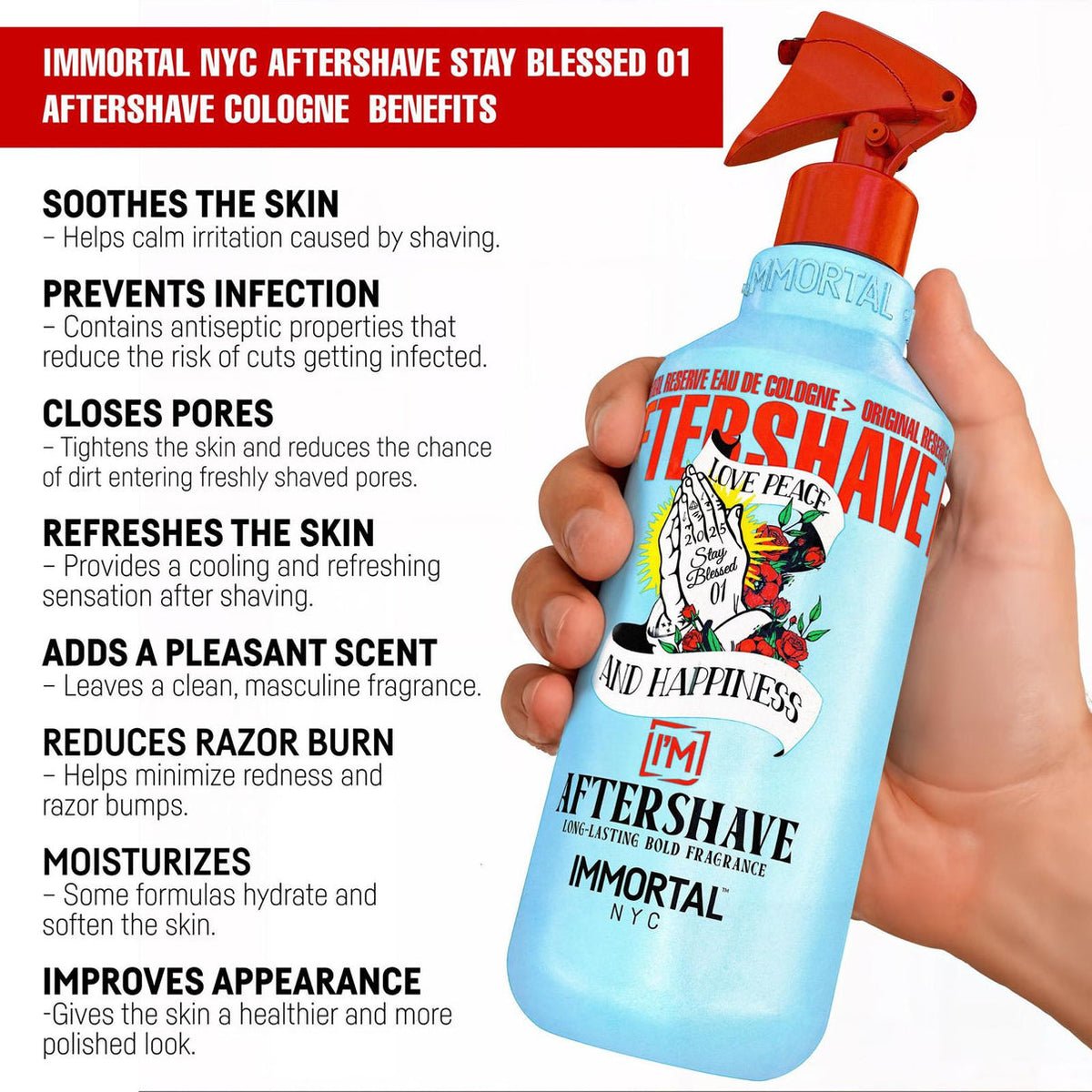Immortal NYC Stay Blessed 01 Aftershave