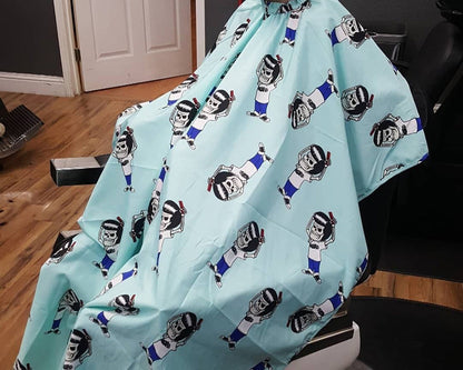 Mascot Club Blue Barber Cape - Kids cape